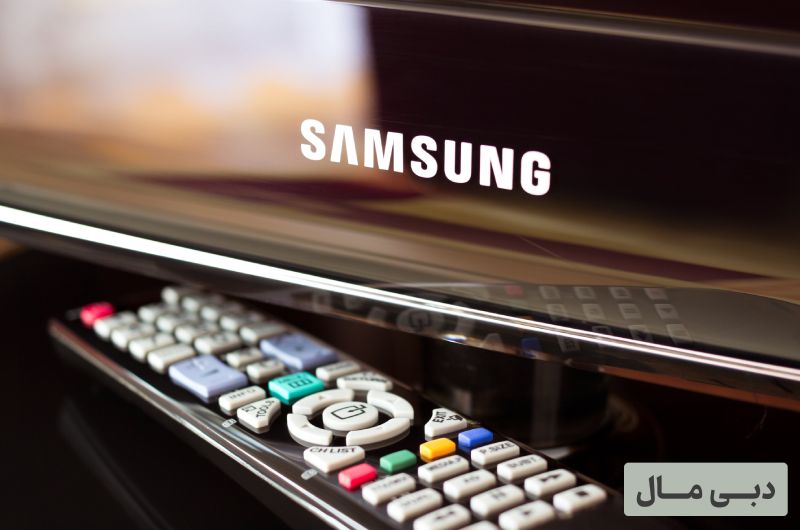 کنترل و لوگوی تلویزیون سامسونگ