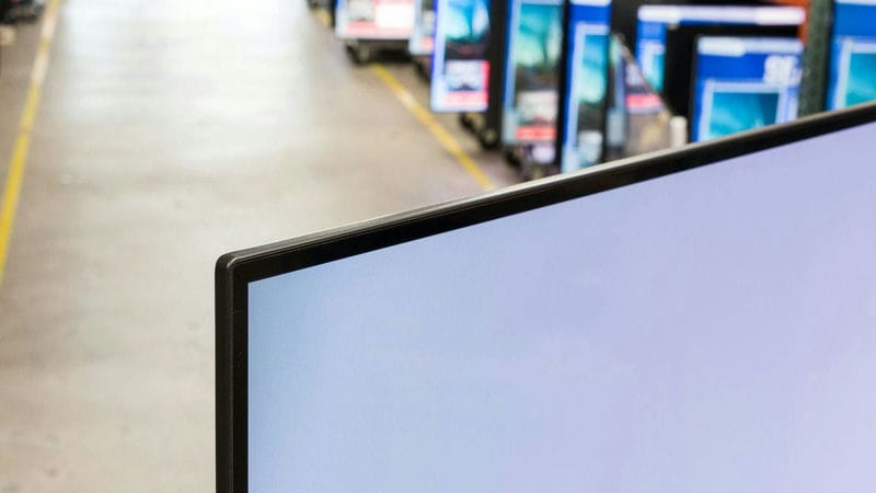 عکس واقعی فریم صفحه نمایش تلویزیون سونی 55A80L سایز 55 اینچ - دبی مال